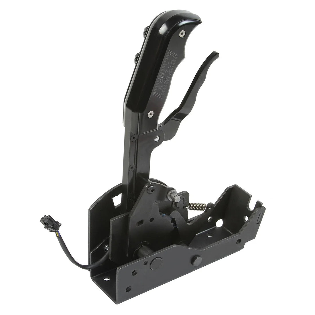 B&M Automatic Shifter with Console Plate fits 2012-2018 Jeep Wrangler JK - Side View