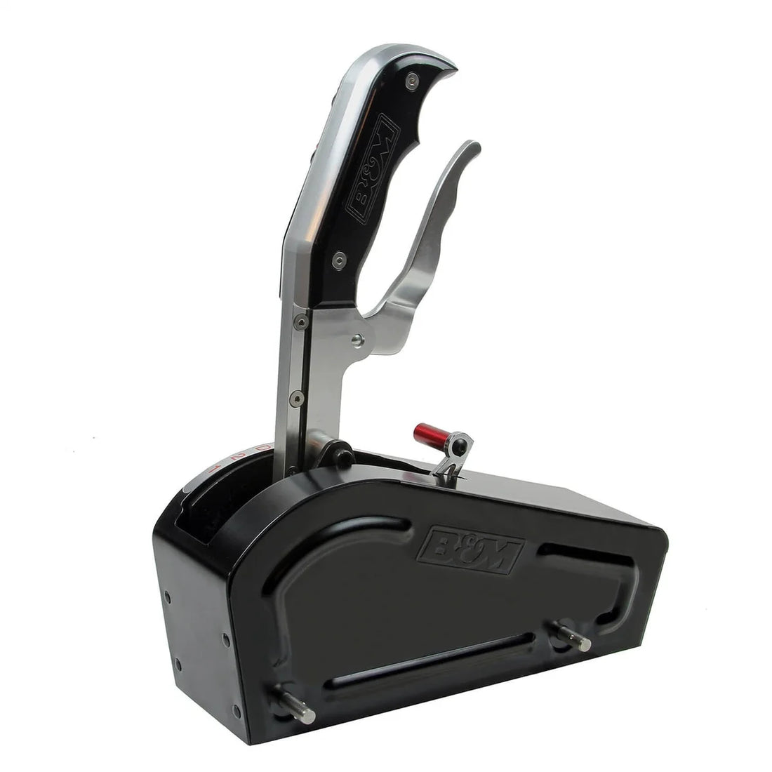 B&M B&M AUTOMATIC GATED SHIFTER - Dual Button MAGNUM GRIP PRO STICK - Two Tone 81104 - Back View
