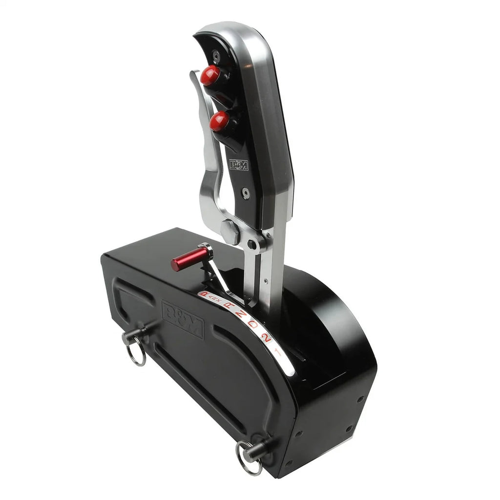 B&M B&M AUTOMATIC GATED SHIFTER - Dual Button MAGNUM GRIP PRO STICK - Two Tone 81104 - Installation View