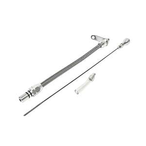 B&M B&M Auto Transmission Dipstick & Tube - Billet Aluminum/Stainless Steel Braided 22166 - Main Product View