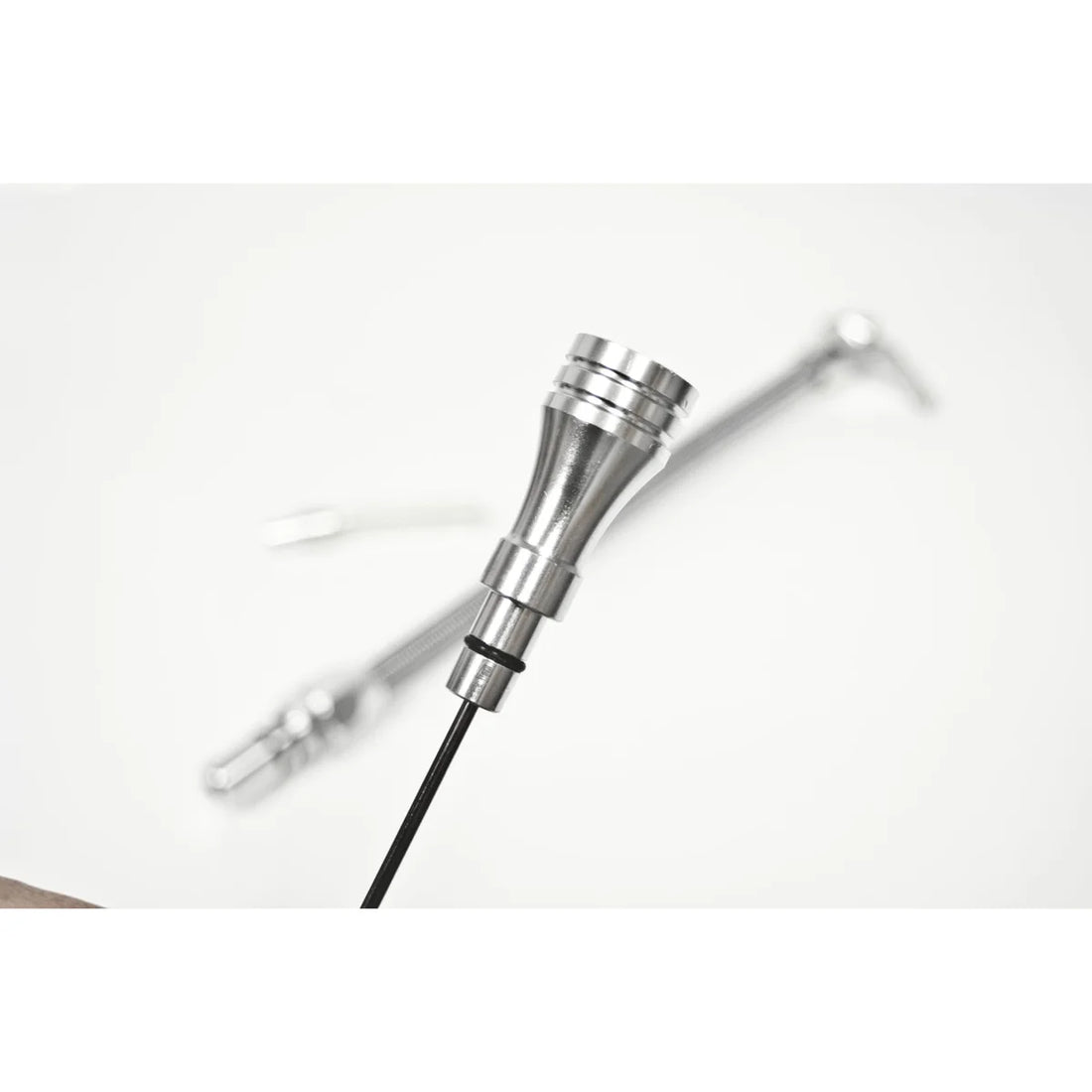 B&M B&M Auto Transmission Dipstick & Tube - Billet Aluminum/Stainless Steel Braided 22166 - Additional View 6