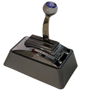 B&M B&M Automatic Ratchet Shifter - Quicksilver - Black 81683 - Main Product View