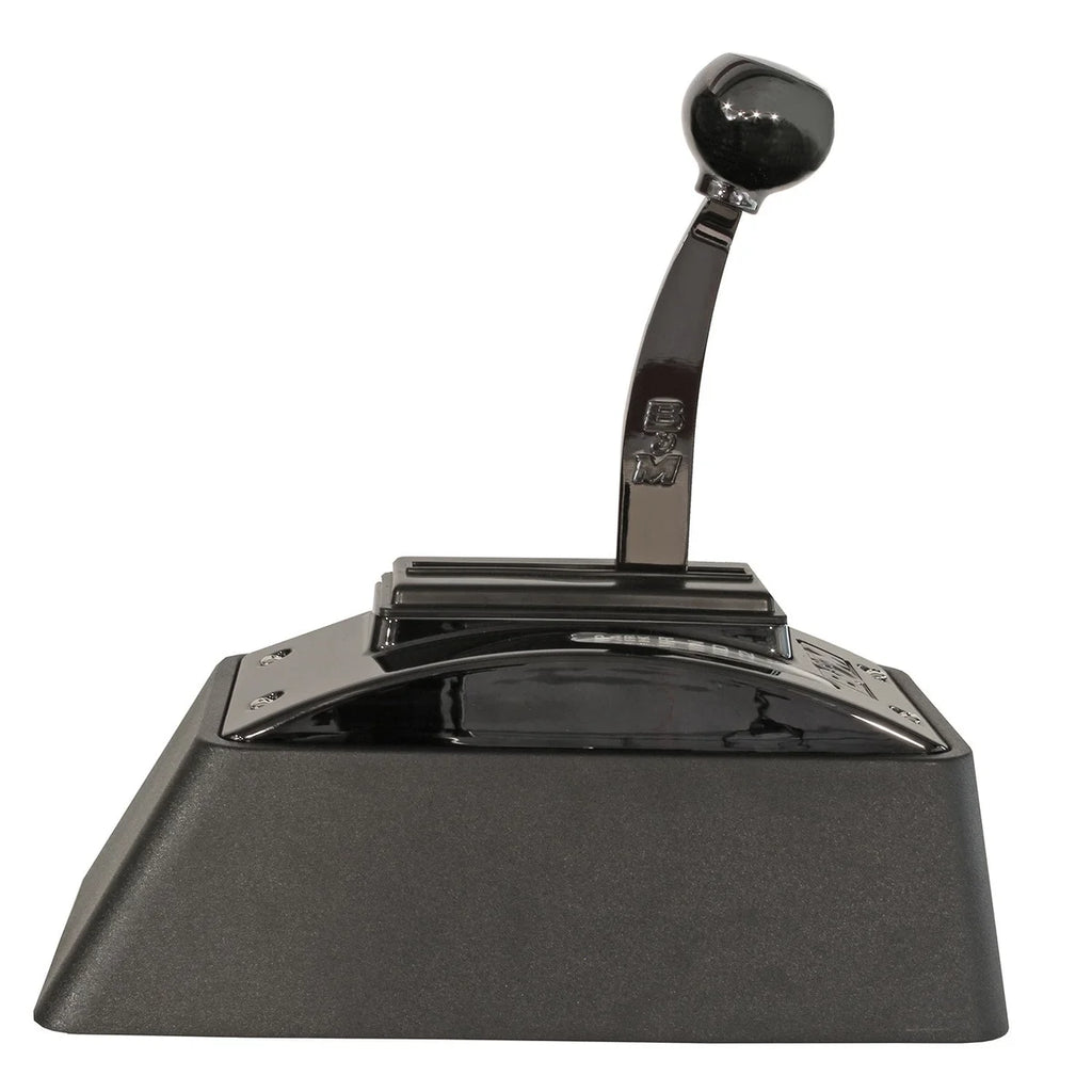 B&M B&M Automatic Ratchet Shifter - Quicksilver - Black 81683 - Installation View
