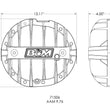 Load image into Gallery viewer, B&amp;M B&amp;M Hi-Tek Aluminum Differential Cover for 9.5/9.76 - Black fits 2014-2024 Cadillac / Chevrolet / GMC - Back View