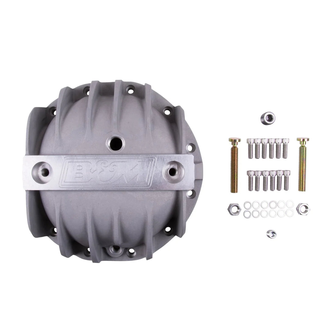 B&M B&M Hi-Tek Aluminum Differential Cover for GM 8.875-inch 12-bolt Car 70500 - Back View
