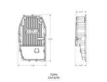 Load image into Gallery viewer, B&amp;M B&amp;M Hi-Tek Deep Transmission Pan - Aluminum - Back View