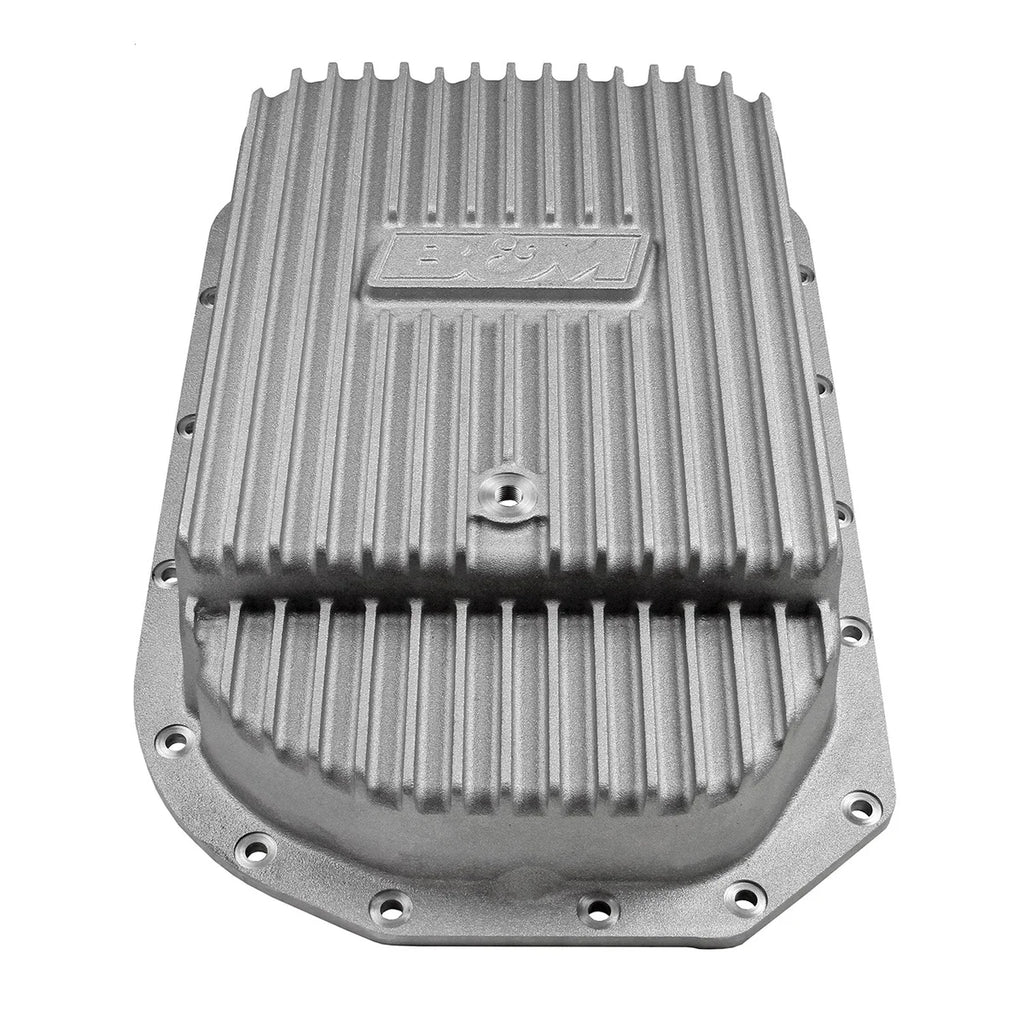 B&M B&M Hi-Tek Deep Transmission Pan - Aluminum - 4L80E fits 1993-2009 Cadillac / Chevrolet / GMC - Installation View