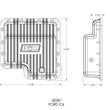 Load image into Gallery viewer, B&amp;M B&amp;M Hi-Tek Deep Transmission Pan - - Aluminum fits 1966-1996 Ford / Lincoln / Mercury - Back View