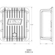 Load image into Gallery viewer, B&amp;M B&amp;M Hi-Tek Deep Transmission Pan - Aluminum fits 1970-1981 Ford / Lincoln / Mercury - Side View