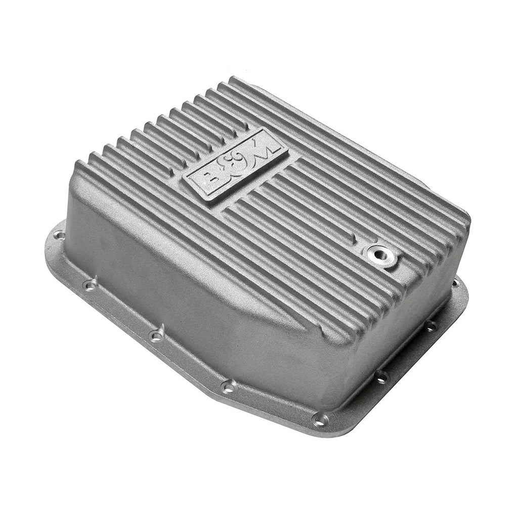 B&M B&M Hi-Tek Deep Transmission Pan - Aluminum fits 1980-2011 Ford / Lincoln / Mercury - Installation View