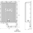 Load image into Gallery viewer, B&amp;M B&amp;M Hi-Tek Deep Transmission Pan - Aluminum fits 1984-2005 Ford / Lincoln - Back View