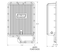 Load image into Gallery viewer, B&amp;M B&amp;M Hi-Tek Deep Transmission Pan - Aluminum fits 1984-2005 Ford / Lincoln - Back View