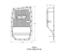 Load image into Gallery viewer, B&amp;M B&amp;M Hi-Tek Deep Transmission Pan - Black Aluminum fits 2009-2021 Ford F-150 / F-250 Super Duty - Side View