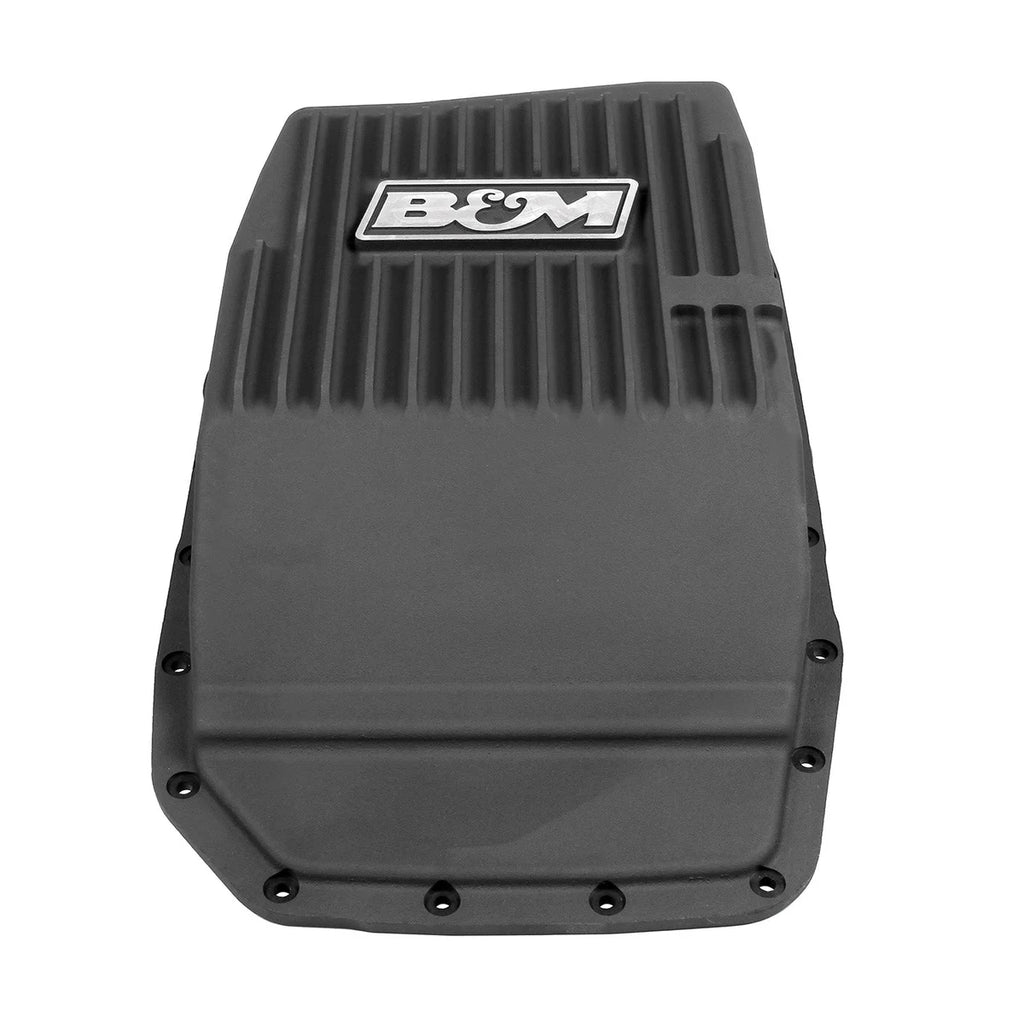 B&M B&M Hi-Tek Deep Transmission Pan - Black Aluminum fits 2009-2021 Ford F-150 / F-250 Super Duty - Additional View 5