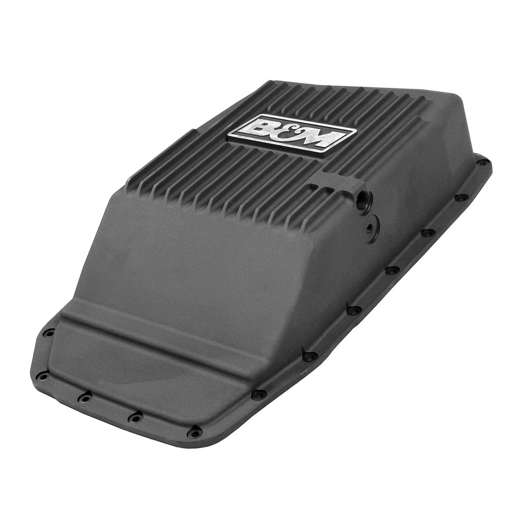 B&M B&M Hi-Tek Deep Transmission Pan - Black Aluminum fits 2009-2021 Ford F-150 / F-250 Super Duty - Additional View 6