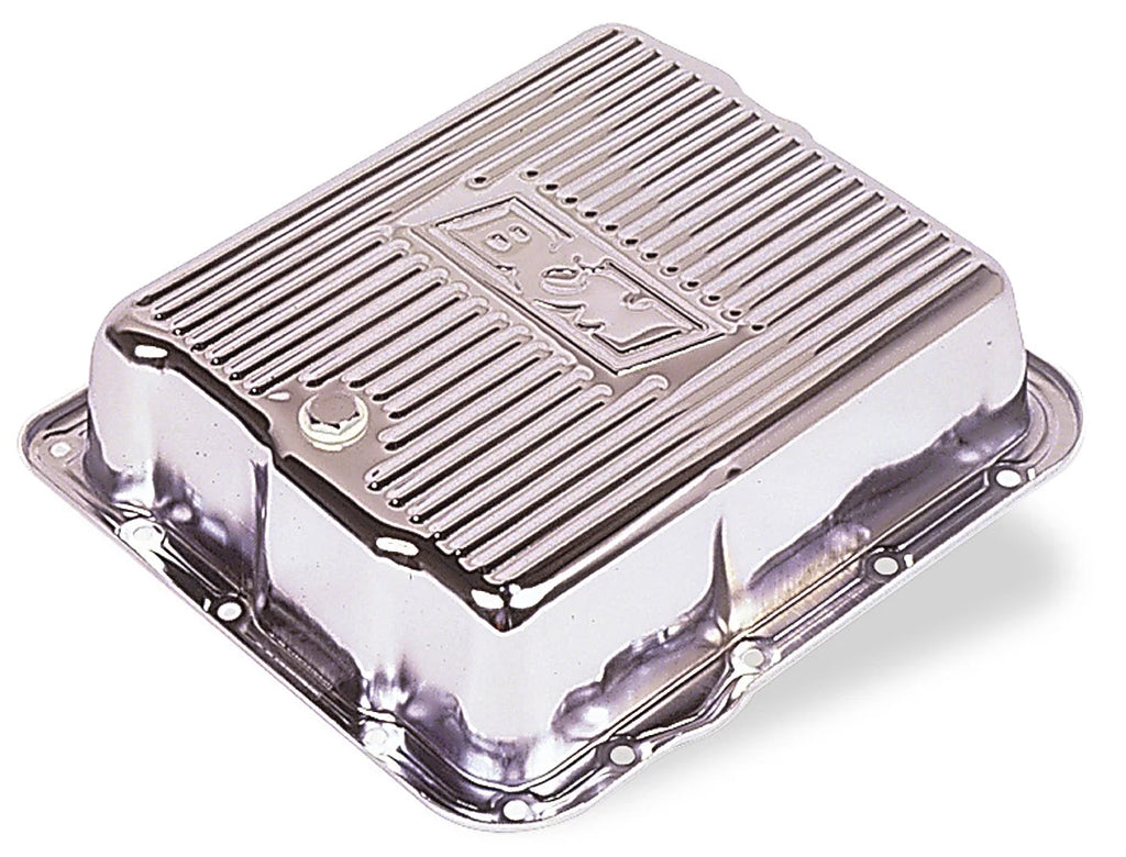 B&M B&M Hi-Tek Deep Transmission Pan - Chrome fits 1982-1993 Buick / Cadillac / Chevrolet