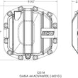 Load image into Gallery viewer, B&amp;M B&amp;M Nodular Iron Dana 44 AdvanTek (M210) Front Differential Cover 12314 - Installation Diagram