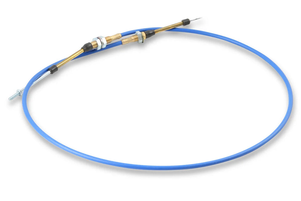 B&M B&M Performance Shifter Cable - 5-Foot Length - Blue - Side View
