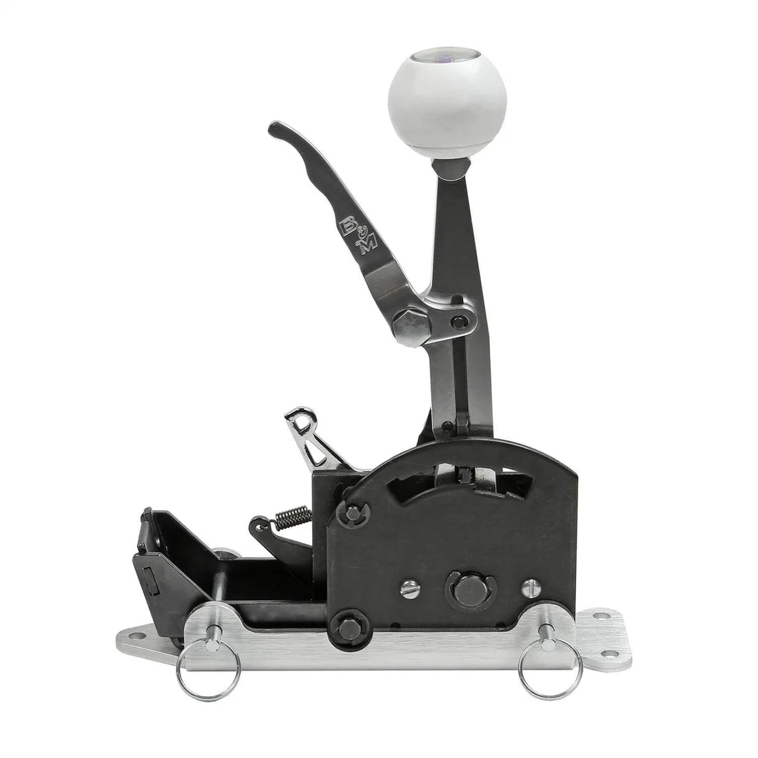 B&M B&M Quick Detach Shifter Mounting Plate Kit - Aluminum 80715 - Installation View