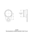 Load image into Gallery viewer, B&amp;M B&amp;M TRANSMISSION SPEEDOMETER PORT PLUG - Side View