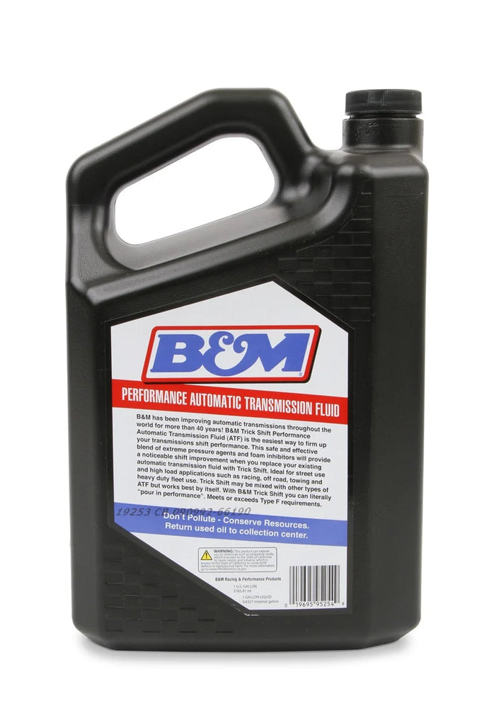B&M B&M Trick Shift Automatic Transmission Fluid - 1 Gallon Bottle 80260 - Side View
