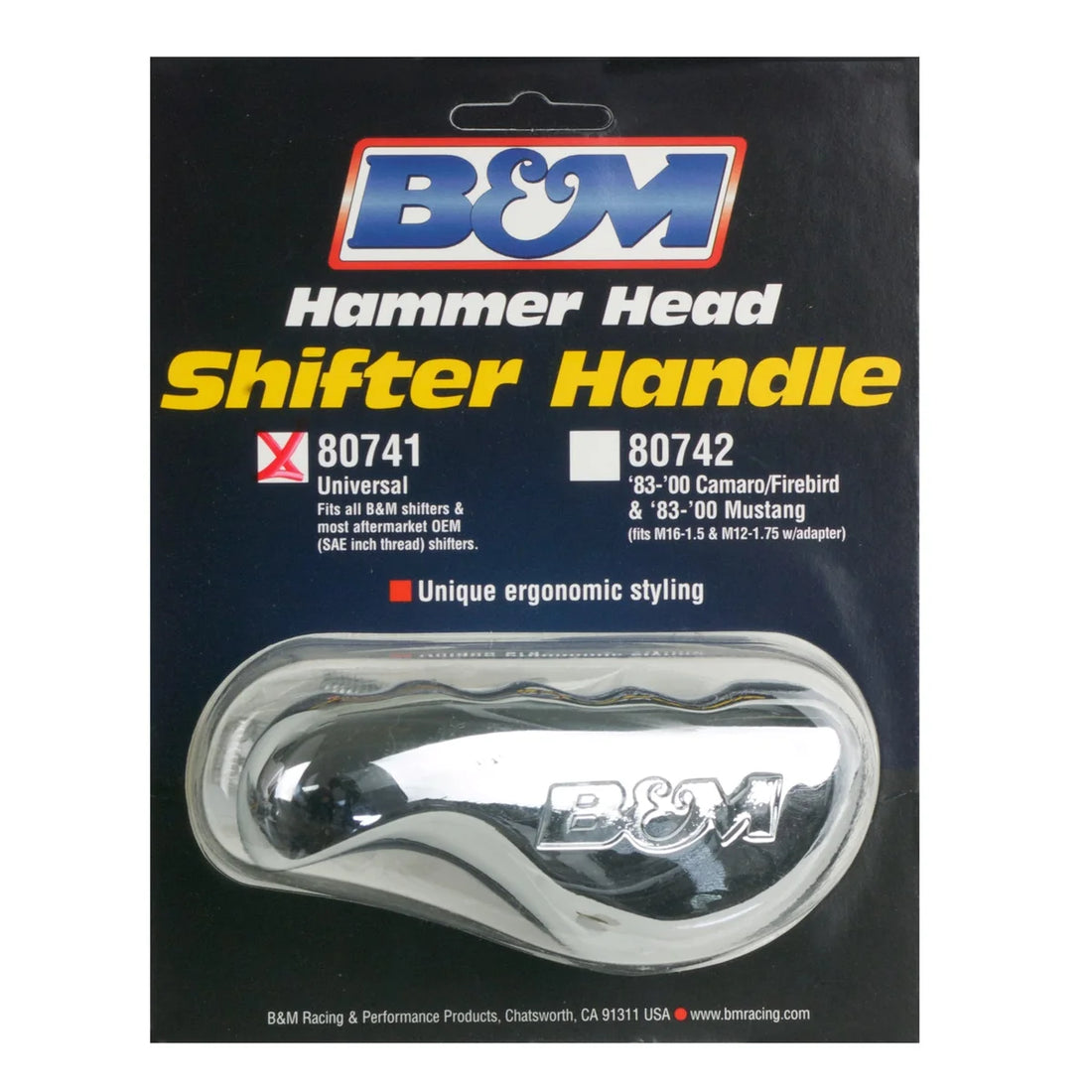 B&M B&M Universal Hammer Head Shift Handle - Back View