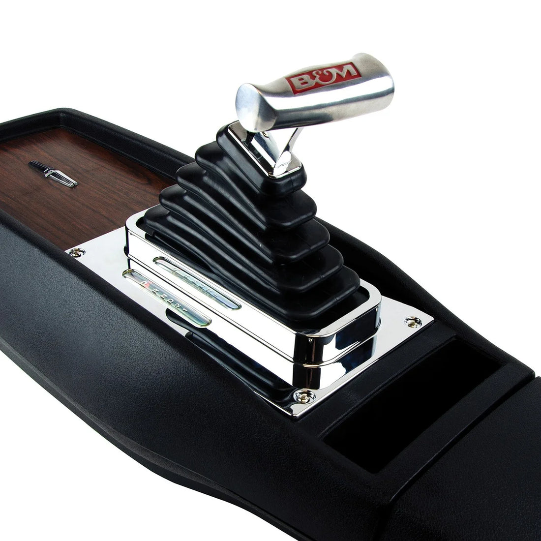 B&M Fits 1968-1969 Chevrolet Camaro with Factory center console - Back View