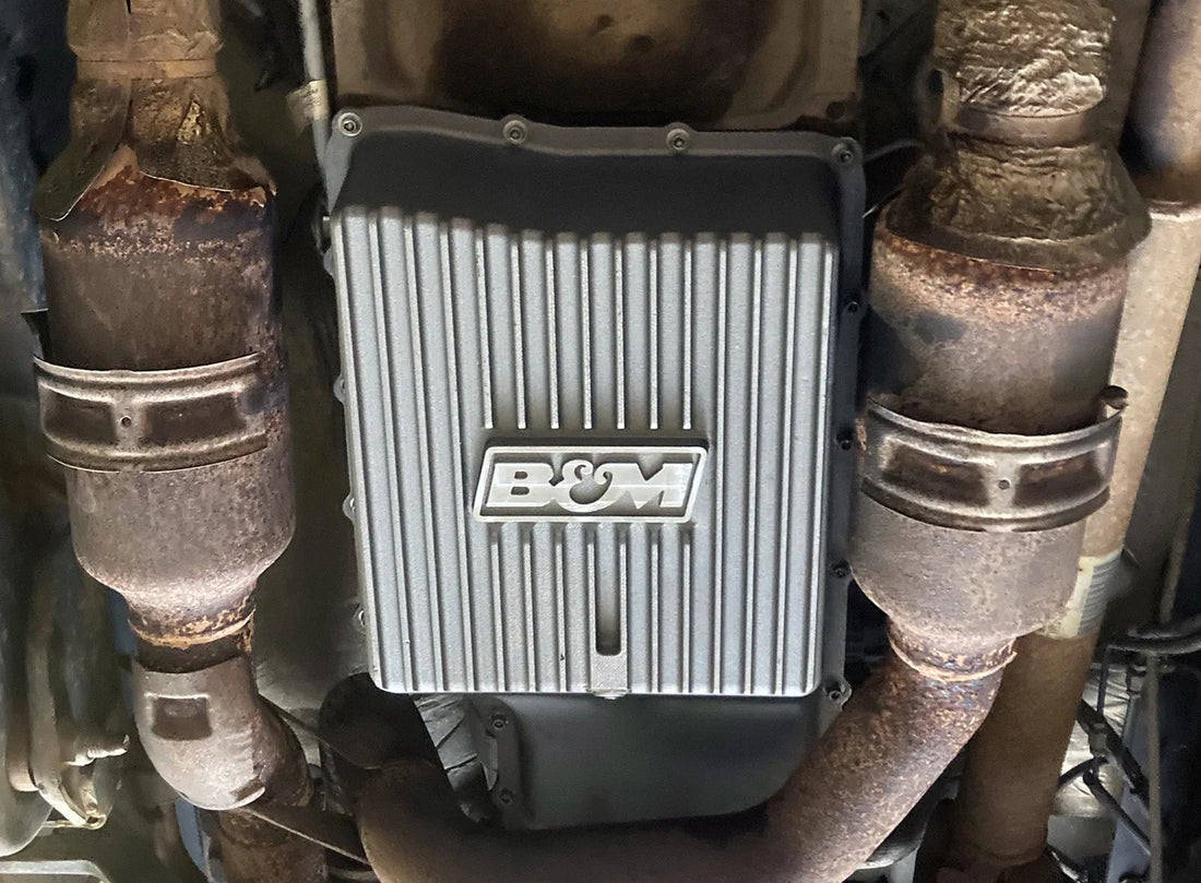 B&M Fits 2011 - 2022 Ford F250/F350 with 6R140 transmission - Back View