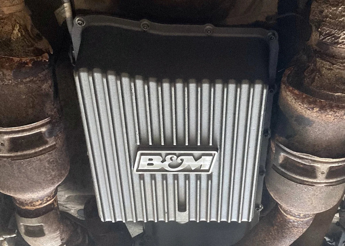 B&M Fits 2011 - 2022 Ford F250/F350 with 6R140 transmission - Installation View