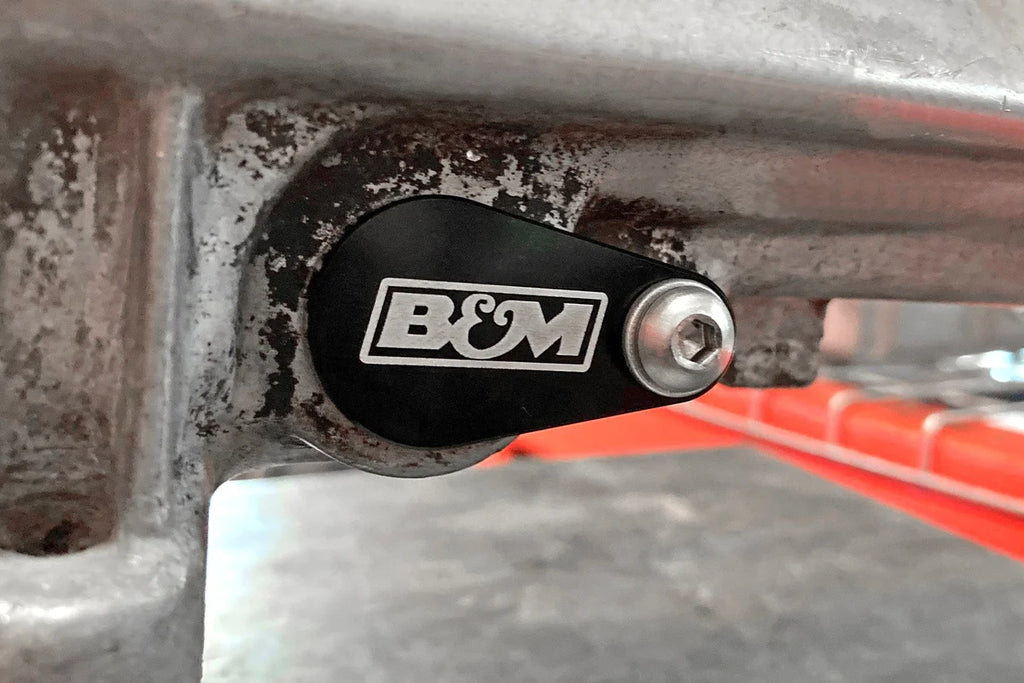B&M Fits GM TH350, TH350c, Powerglide, Muncie M-20, and Aisin AY6 - Installation View