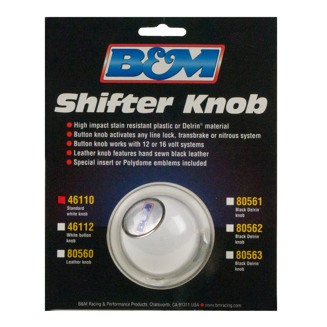 B&M Fits most B&M Shifters and Shifter Sticks with SAE Threads - Detail View