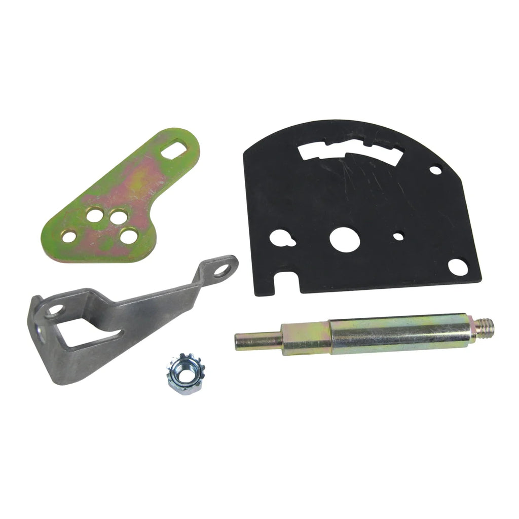 B&M Gate Plate, Shift Lever & Cable Bracket fits Powerglide - Side View