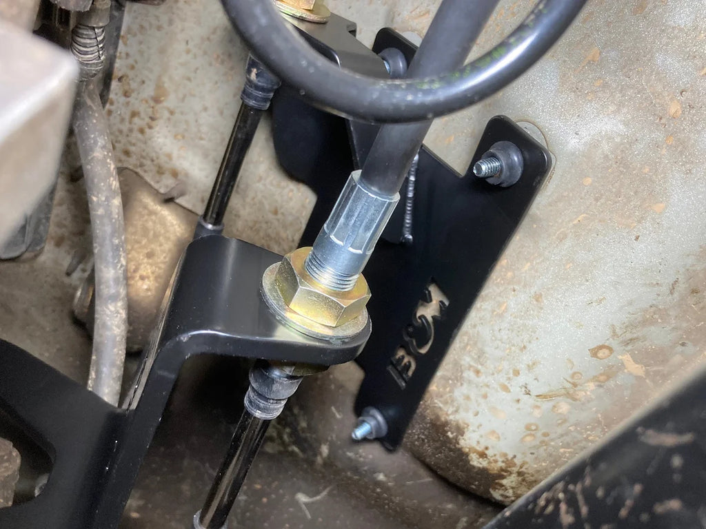 B&M Heavy Duty Transfer Case Shift Cable Conversion Kit - Installation View