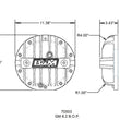 Load image into Gallery viewer, B&amp;M Hi-Tek Aluminum Differential Cover - 8.2-inch BOP fits GM 10-Bolt - Side View