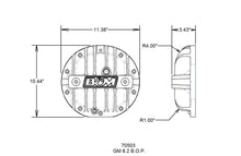 Load image into Gallery viewer, B&amp;M Hi-Tek Aluminum Differential Cover - 8.2-inch BOP fits GM 10-Bolt - Side View