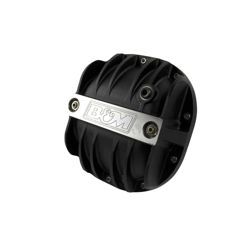 B&M Hi-Tek Aluminum Differential Cover - Black fits 1983-2014 Ford 8.8-inch - Check Fitment Details - Main Product View
