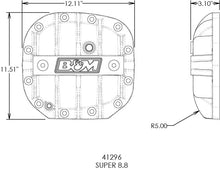 Load image into Gallery viewer, B&amp;M Hi-Tek Aluminum Differential Cover - Black fits 2015-2024 Ford F-150 Super 8.8 - Installation Diagram