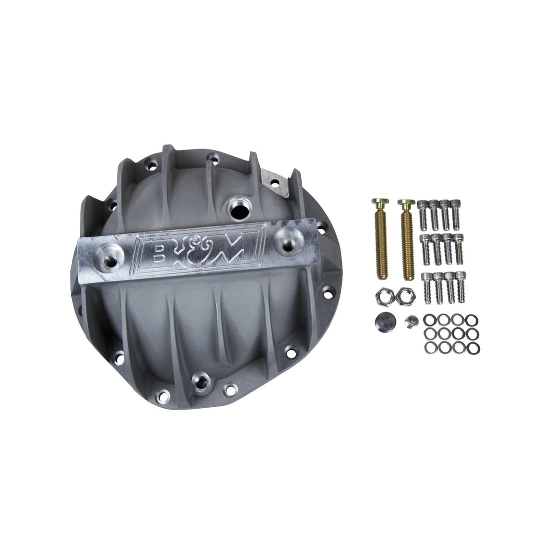B&M Hi-Tek Aluminum Differential Cover fits 1964-1982 Chevrolet / GMC 8.875-inch 12-bolt Truck - Back View