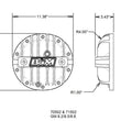 Load image into Gallery viewer, B&amp;M Hi-Tek Aluminum Differential Cover fits 1969-1981 Chevrolet / Pontiac 10 Bolt - Side View