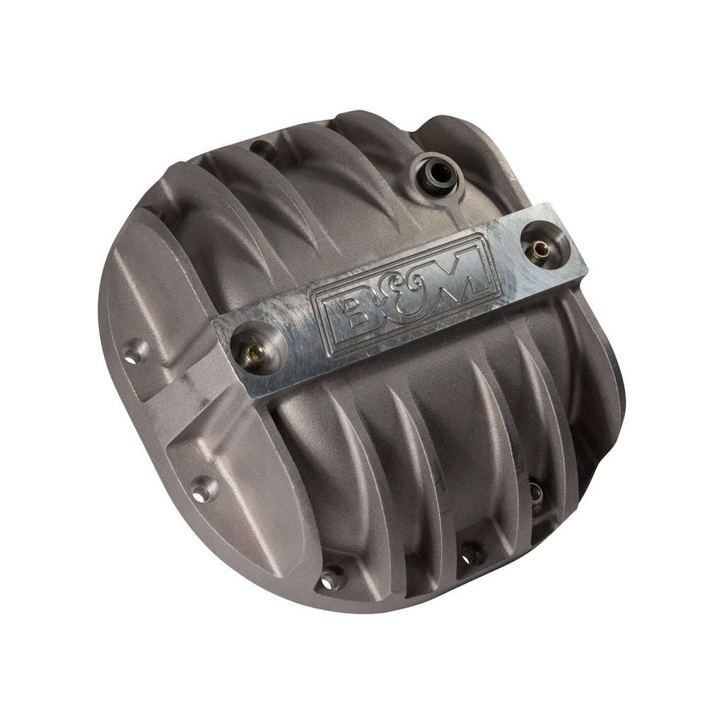 B&M Hi-Tek Aluminum Differential Cover fits 1983-2014 Ford 8.8-inch - Check Fitment Details - Side View