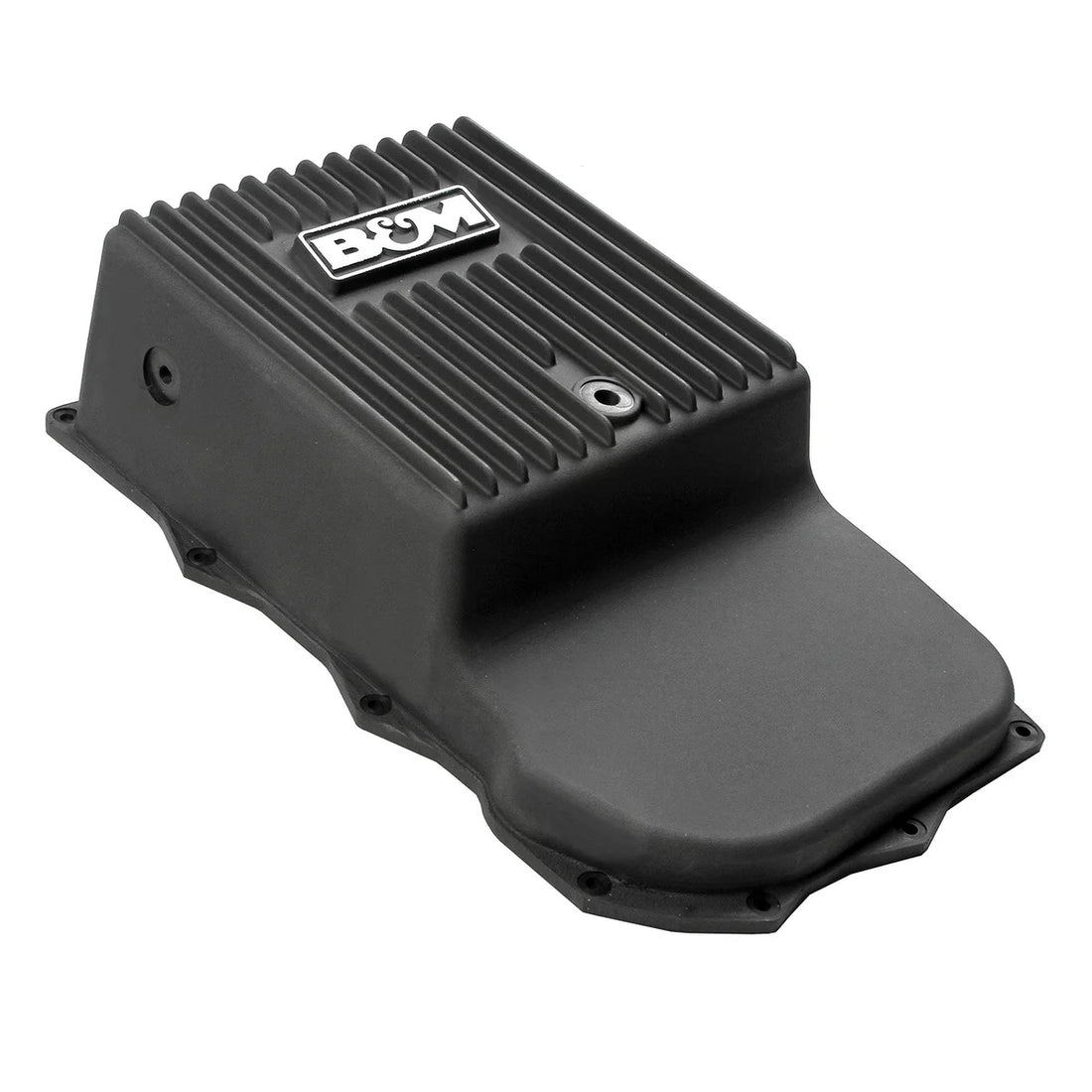 B&M Hi-Tek Deep Heavy Duty Transmission Pan - Installation View