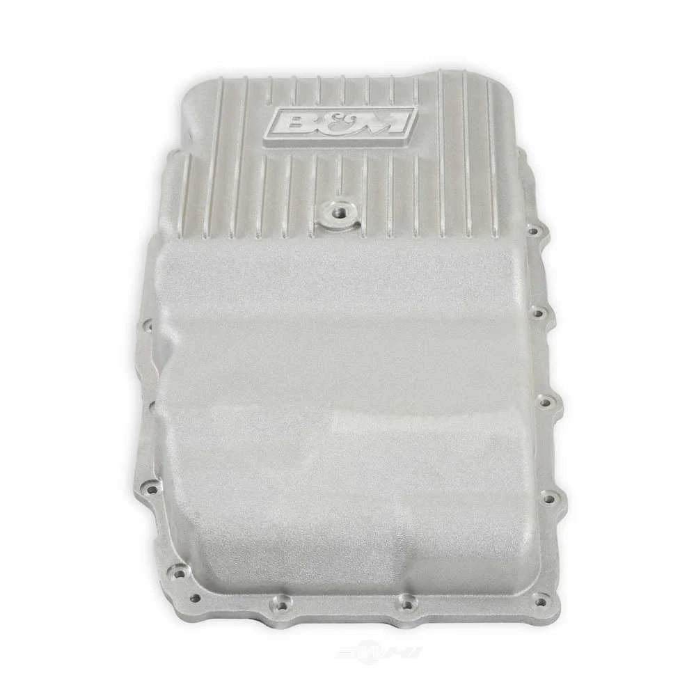 B&M Hi-Tek Heavy Duty Deep Transmission Pan - 10L80 - Aluminum - Natural 70401 fits GM - Additional View 5