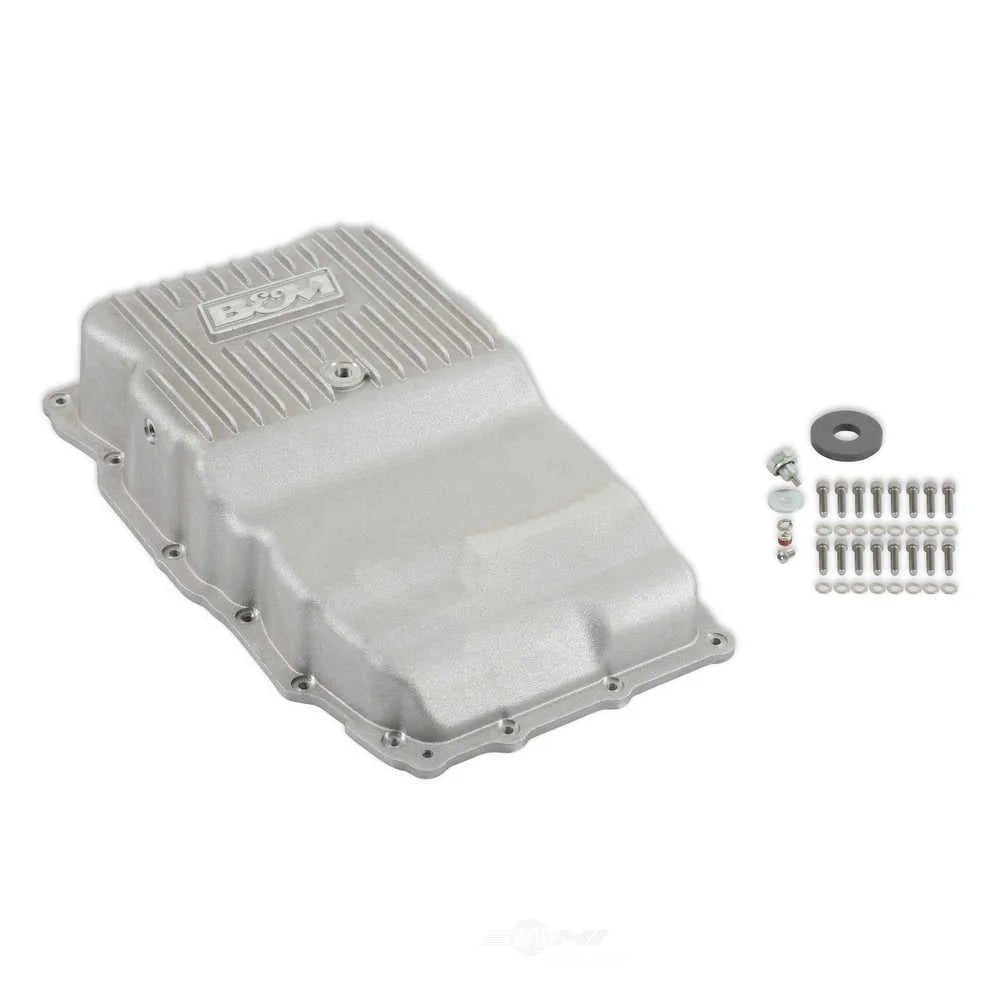 B&M Hi-Tek Heavy Duty Deep Transmission Pan - 10L80 - Aluminum - Natural 70401 fits GM - Additional View 7