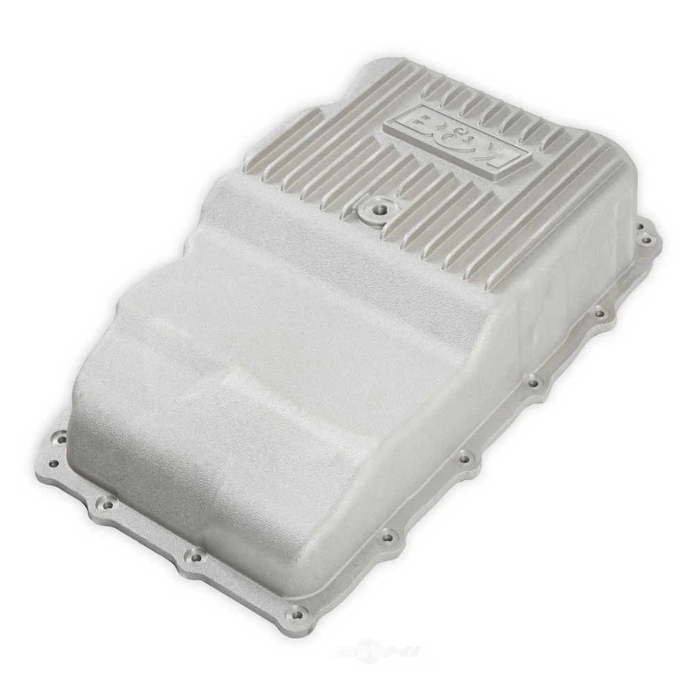 B&M Hi-Tek Heavy Duty Deep Transmission Pan - 10L80 - Aluminum - Natural 70401 fits GM - Additional View 8