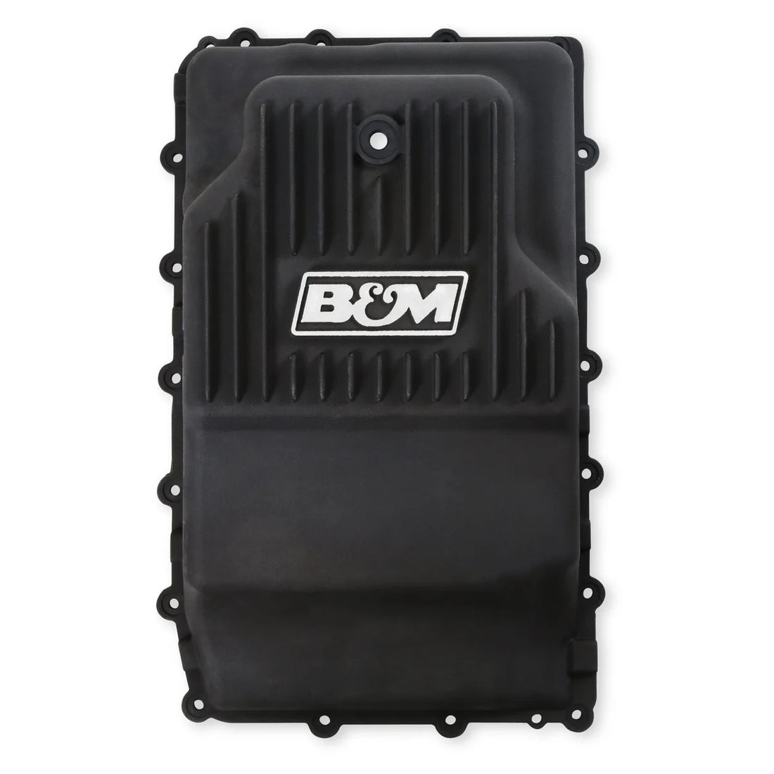 B&M Hi-Tek Heavy-Duty Deep Transmission Pan - Aluminum - Black fits Ford 10R80 - Additional View 8