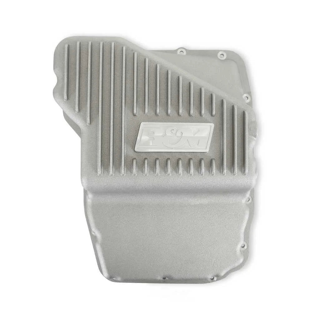 B&M Hi-Tek Transmission Pan 70402 fits 1999-2024 Dodge / Jeep / Ram - Side View