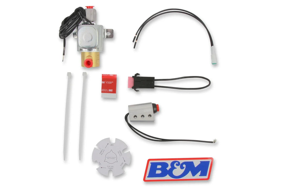 B&M Kit Includes Solenoid , Button Switch , Switch Mount , Fuse , and...