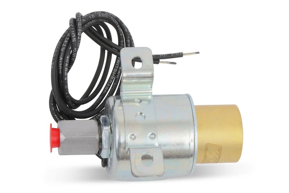 B&M Kit Includes Solenoid, Button Switch, Switch Mount, Fuse, and Indicator Light. 46076 - Installation View