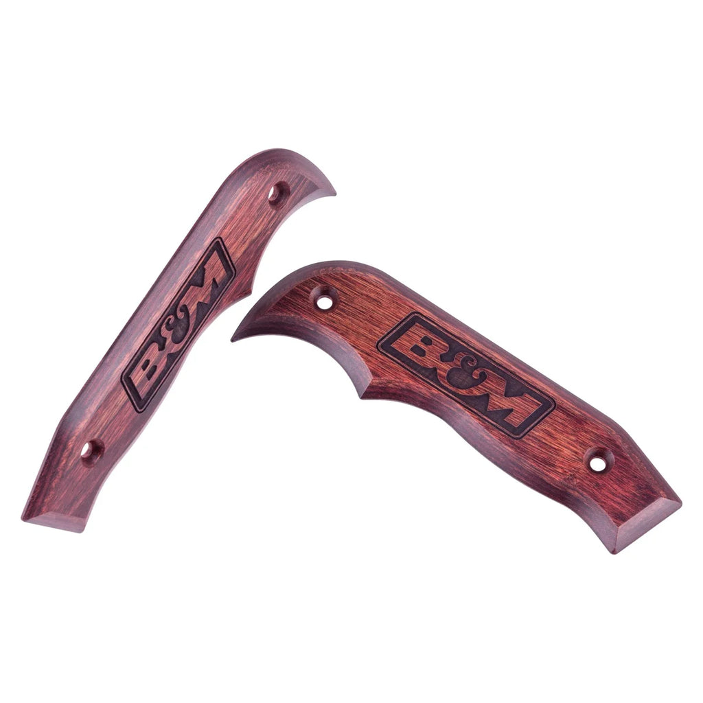 B&M Magnum Grip Side Plates - Rosewood - Side View
