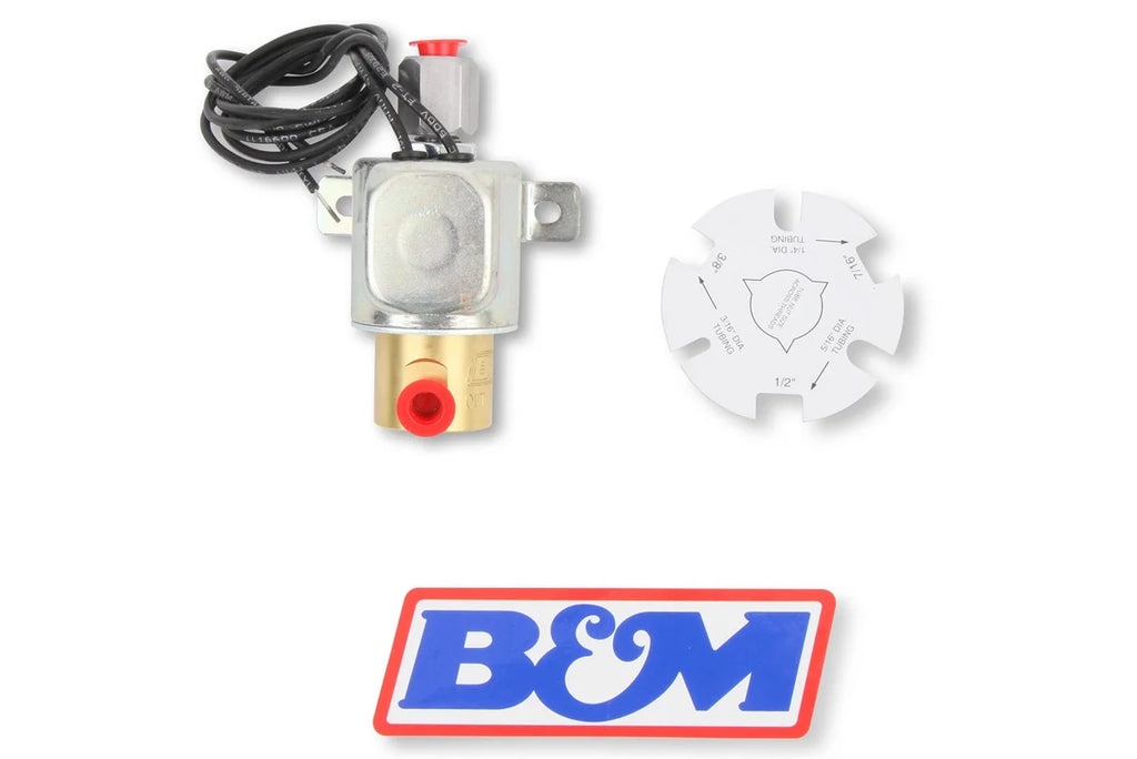 B&M Replacement Solenoid is Zinc Plated Steel with 1/8-inch NPT Inlet/Outlet 46075 - Main Product View